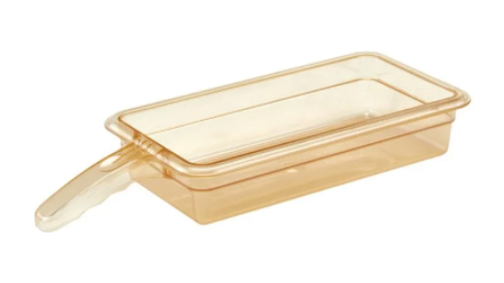 Cambro hitzebeständiger GN 1/3 Behälter mit 1 Griff 65mm - GN 1/3 One Handle Amber Pan 2.5" Deep 2.5"