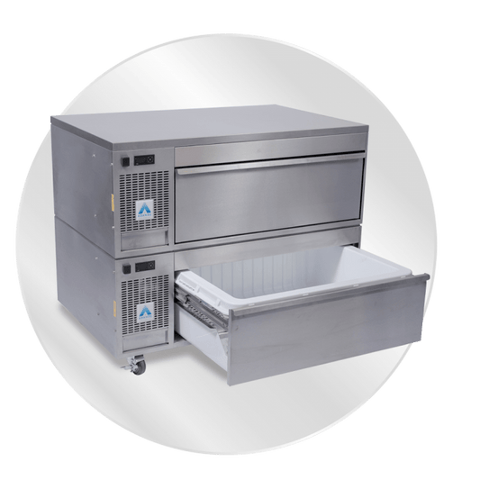 ADANDE VCS2/CW - Tiefkühl Prep Station mit stabiler Arbeitsplatte