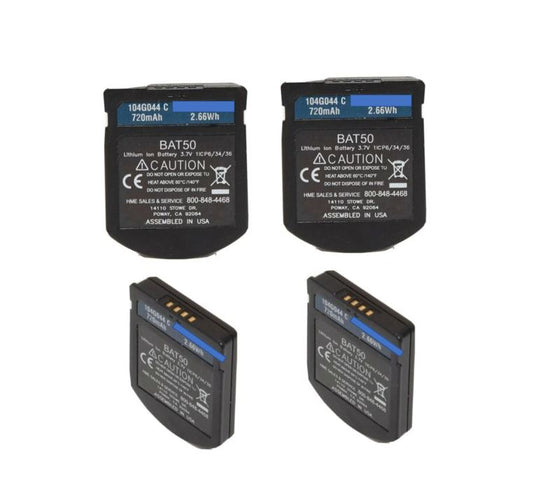 HME - BAT50 4er Pack wiederaufladbare Batterien für EOS|HD/Chrome Headsets